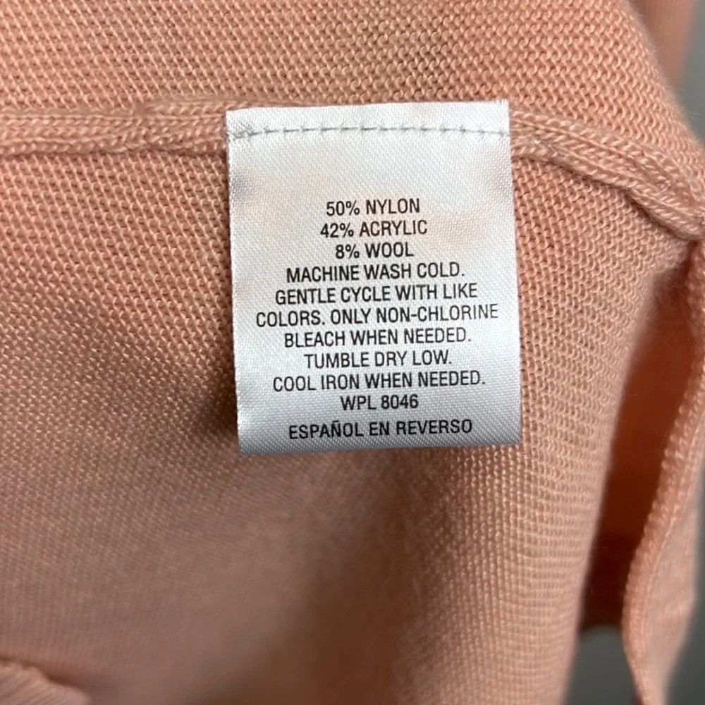 NWT Maison Jules Sweatshirt Crew Swan Motif Pink Gray Long Sleeve XL Feminine - Picture 10 of 12